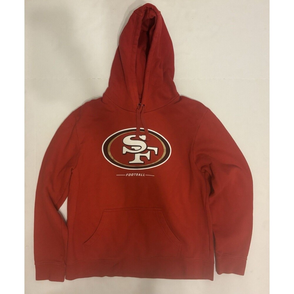 Fanatics NFL San Francisco 49ers Pullover Hoodie Sweatshirt Red L Football